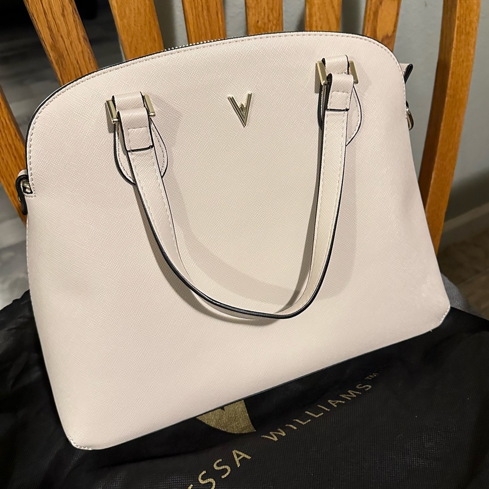 Vanessa Williams white bag purse